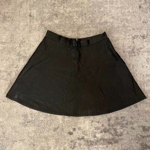 Topshop Black Leather Skirt - Perfect for Halloween!